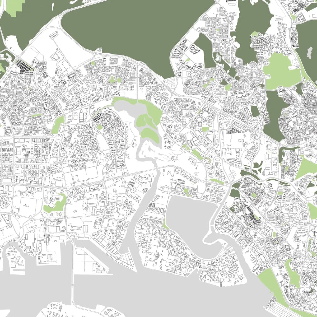 Jurong Lake District Masterplan — site map